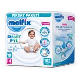 Molfix Premium Smart Fit No:4 Maxi 162 Adet Bebek Bezi