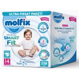 Molfix Premium Smart Fit No:4 Maxi 258 Adet Bebek Bezi