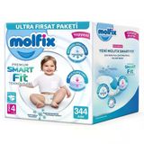 Molfix Premium Smart Fit No:4 Maxi 344 Adet Bebek Bezi