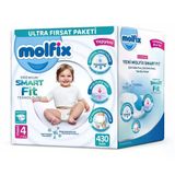 Molfix Premium Smart Fit No:4 Maxi 430 Adet Bebek Bezi