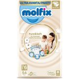 Molfix Pure&amp;amp;soft Ultra Avantaj Paketi Extra Large 6 Beden Bebek Bezi (1 x 54 Adet) - Standart - Çok Renkli