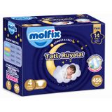 Molfix Tatlı Rüyalar No:4 Maxi 456 Adet Bebek Bezi