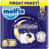 Molfix Tatlı Rüyalar No:6 XLarge 192 Adet Bebek Bezi