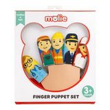 Molie Meslek Temalı Parmak Kukla Seti - Renkli