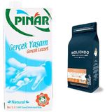 Moliendo Amalfi Espresso Blend Kahve 1000 g, Pınar Süt Yarım Yağlı 1 Lt Seti