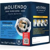 Moliendo Finest Coffee Ethiopia Yirgacheffe Pratik Filtre Kahve 10x10 g