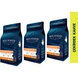 Moliendo Finest Coffee Moliendo Amalfi Espresso Blend Kahve Avantaj Paketi (Çekirdek Kahve) 3*250 g - 750 gr - Çekirdek (Öğütülmemiş)