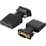 Molix Aktif VGA HDMI Çevirici VGA To Hdmı Çevirici Vga+Audio To HDMI Converter 1080P