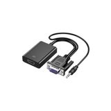 MOLIX Aktif Vga To Hdmı 3.5mm Aux Kablo + Micru Usb Dönüştürücü