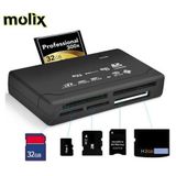 Molix Card Reader Kart Okuyucu SD-MMC-MİcroSD-M2-XD-CF Kart Okuma
