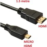 Molix HDMI Kablo 1.5 Metre Uzunlukta Yüksek Hız Destekli Micro HDMI Bağlantı Tipi