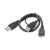 Molix USB 3.0 To Mikro USB B Harici Harddisk HDD Y Kablosu