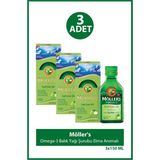 Möller's Omega-3 Elma Aromalı 3x150 ml Sıvı Balık Yağı