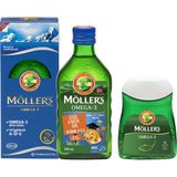 Möller's Omega 3 Tutti Frutti Aromalı 250 ml + Möller's Omega 3 Kapsül 30 Tablet