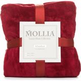 Mollıa Bordo 200 x 220 cm Çift Kişilik Battaniye