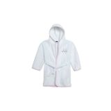 Mollia Kız Bebek Bornoz Tavşan Baskılı Bağcıklı Kapüşonlu Long Sleeve
