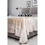 Mollia Tek Kişilik Battaniye Taş - 160 x 200 cm - Ekru