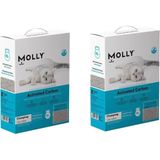Molly Aktif Karbonlu Topaklanan 2x10 lt Kedi Kumu