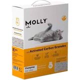 Molly Aktif Karbonlu Topaklaşan Kedi Kumu 10 lt Kokuya Karşı Etkili İnce Taneli Formül