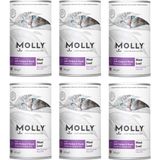 Molly Hindi ve Ördekli Pate Ezme Kedi Konservesi 395 Gr. X 6 Adet