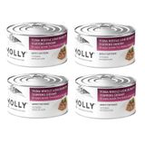 Molly Ton ve Karidesli Et Suyu İçinde Yetişkin Kedi Konservesi 85 Gr. X 4 Adet