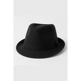 Mollycrush Erkek Siyah Fedora Şapka | Klasik Takım Elbise Ve Günlük Stil Fötr Şapka