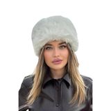 mollycrush Kışlık Kalpak Şapka, Standart, MollyKlpk, Beyaz, Kadın