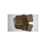mollycrush Peluş Kürklü Parmak Açık Eldiven, Tek Ebat, Peluş Kürklü Parmak Açık Eldiven, Kahve, kadın