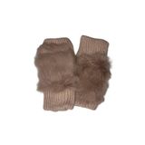 mollycrush Peluş Kürklü Parmak Açık Eldiven, Tek Ebat, Peluş Kürklü Parmak Açık Eldiven, Pudra, kadın