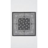 Mollycrush Unisex Gri Şal Desenli Pamuklu Bandana Boyunluk Saç Bandı ve Outdoor Fular - Standart