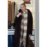 mollycrush Unisex Pamuklu Püsküllü Atkı Şal, Standart, Pamuklu Püsküllü Atkı Şal, Gri, üniseks-yetişkin