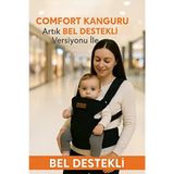 Molmini Comfort Bel Destekli Ergonomik Kanguru Siyah 3 Ay - 2 Yaş Bebek Taşıma Çantası