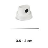Molotow 0.5-2 cm Beyaz Siyah Sprey Boya Başlığı