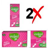 Molped Duş Ferahlığı İnce 2x20 Adet Ped