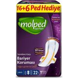 Molped Gece 22x2 44 Adet Supernight Dev Ekonomik Ped