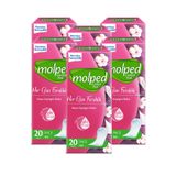 Molped Günlük Ped Ince Parfümsüz - 20x6 : 120 Adet