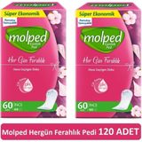 Molped Her Gün Ferahlık Günlük Ped 60'lı x 2 Paket