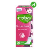Molped Her Gün Ferahlık Günlük Ped İnce 4 x 20'li