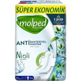 Molped Hijyen Max Normal Hijyenik Ped Süper Ekonomik Gece 14 Antibakteriyel 3'li Ekonomik Paket - 3 Adet