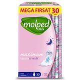 Molped Hijyenik Ped Anatomik Mega Gece 30'lu