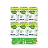 Molped Hijyenik Ped Pure & Soft Süper Eko 16'lı Gece x 6 Paket