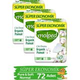 Molped Hijyenik Ped Pure & Soft Süper Eko 24'lü Normal x 3 Paket