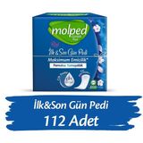 Molped İlk&Son Pedi Uzun 112 Adet Maksimum Emicilik Pamuksu Yumuşaklık ile Günlük Kullanım İçin