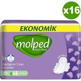 Molped Kalın Hijyenik Ped Normal Ekonomik 20'li x 16 Paket