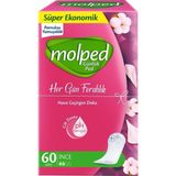 Molped Light Günlük Ped Üçüz Normal 60 Adet 6'li Avantaj Paketi - 6 Adet
