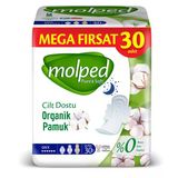 Molped P&S Gece Mega Hijyenik Ped 30'Lu (2'Li Paket)