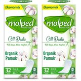 Molped P&S Günlük Ped Light Normal Ekonomik 32 Adet 2li paket