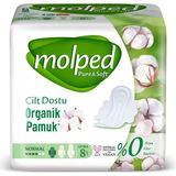Molped Pure &amp; Soft Pamuklu Normal Günlük Ped (1 x 8 Adet) - Genel