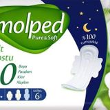 Molped Pure and Soft Gece 6X24 BG-AB Hijyenik Ped