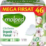 Molped Pure & Soft Gece Hijyenik Ped 46'lı - %100 Yumuşaklık ve Güven 8'li Avantaj Paketi - 8 Adet
